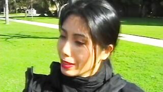 Dark Hair eastern whore gets a beautiful nailed by a stud on the sofa