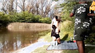 Behind the scenes filming on the river with Cinday01