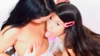 Dyke teenie pussylicked by Goddess oriental