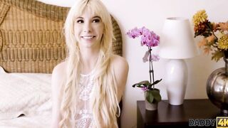 DADDY4K. Slender sluts doesn’t feel upset doing it with her boyfriend’s dad.