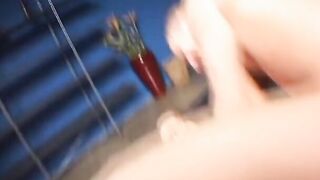 Young unshaved hot with tattoo exchanges vibrator for stiff rod
