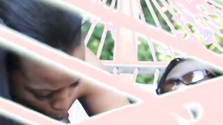 Vulgar african Bae warms up by masturbating, then gets pounded