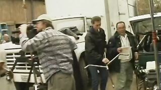 Behind the scenes footage of porn video action