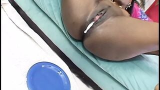 Voluptuous chocolate doll loves a creamy orgasm after a african cock