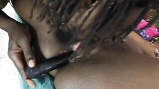 Voluptuous chocolate doll loves a creamy orgasm after a african cock