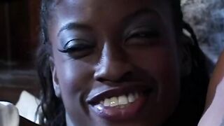 Beauty dick blowing Monique creamed after taking cock deep
