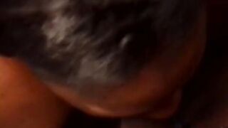 African hooker women wearing slutty clothes blows an black penis