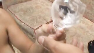 Working women with huge boobies riding long dick and tastes cum