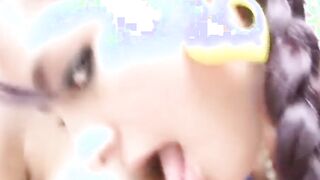 Dyke teens bimbo plays with blondes twat