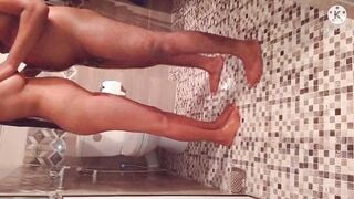 Hubby and wifey bathing on a Bae evening.