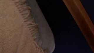 Dark Hair Angie Mojadp solo masturbates with huge dildos # two