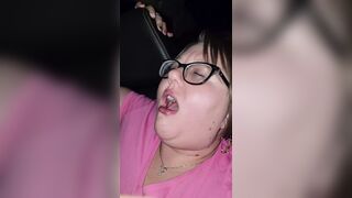 Pawg having fun with her new dildo into the vehicle.