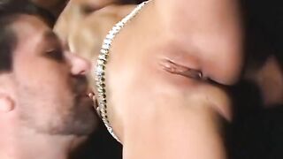 Stunning tight blonde inside diamond belt loves getting doubled