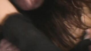 Gorgeous big titted dark hair is receiving double portion of penis