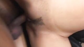 Sweet chocolate hot grind her twat and gets plowed