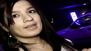 Bar pick up paid for sex with bushy penis