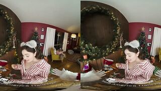 VR BANGERS Santa's Dick For 3 Sexsual Teenie Babes VR Porn