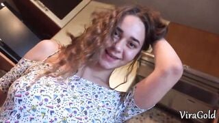 Finger Fucked vagina to my step daughter and touching her huge and great boobies. Vira Gold with Kecy Hill