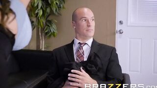 Big Titted Dark Haired CEO wants to Suck a Huge Penis - Brazzers