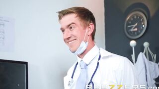 Big Boobed Blonde Patient Gets a One Of A Kind Facial - Brazzers