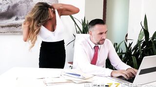 Slutty Ex-Wife Fucks her Husbands Helper - Brazzers