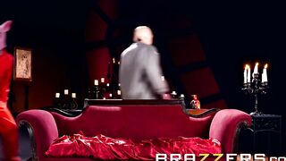 beauty Horror Hostess Gets Pounded by Huge Dicks - Brazzers