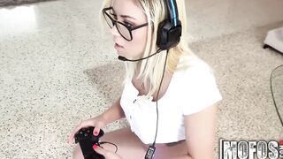 Mofos - Blonde Gamer Riding Dick