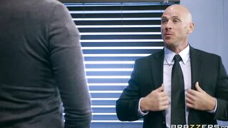 Sensual Red Head Skank Gets Plowed at Work - Brazzers