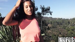 Mofos - Teens shows off her long hooters