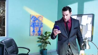 August Ames Gets Fuck at Work - Brazzers
