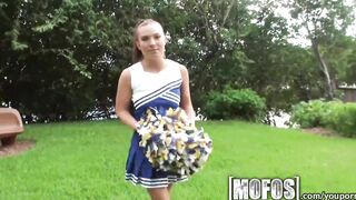 Mofos - Babe cheerleader blows long dick