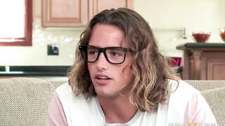 Jade Takes 2 Geeky Dicks - Brazzers