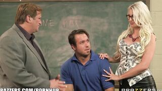 GIgi Allens Deepthroats her Students Penis - Brazzers