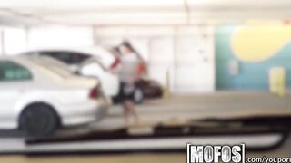 Mofos - Cutie blonde gets banged! into a vehicle