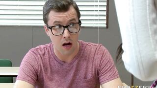 Professor has 3Some with her Students - Brazzers