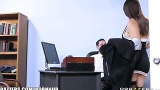 Office Stocking Three-Way - Brazzers