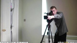 Camera-man Gets Pulled inside 3 Way - Brazzers