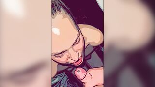 Comic Fellatio from a Germany Blondy