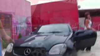 Outside Fayna Vergara offer a head and fucks rough