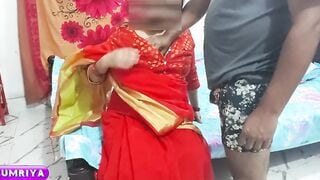 Bhabi with Saree Red Goddess Neighbours Wifey cumriya