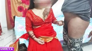 Bhabi with Saree Red Goddess Neighbours Wifey cumriya
