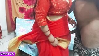 Bhabi with Saree Red Goddess Neighbours Wifey cumriya