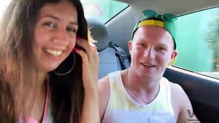 StepBrother banged stepsister on a walk into the woods