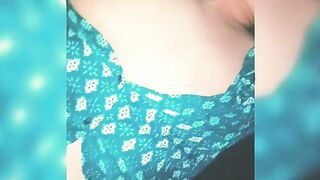 Bombshell vulgar old MILF having fun with her boobies...