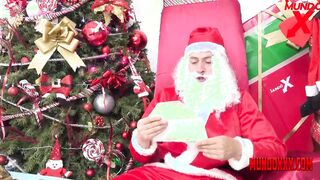 Santa Claus arrives and fucks this blonde Argentinian rough inside the butt MUNDOXXX.COM