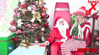 Santa Claus arrives and fucks this blonde Argentinian rough inside the butt MUNDOXXX.COM