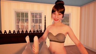 XPorn3D Virtual Reality Hand Job by a Adorable chinese Barely Legal Cartoon