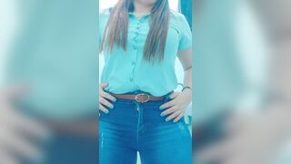 Babe irresistible naughty mexican MILF make stripteace performance