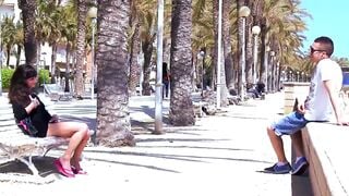 Outdoor Samia Christal teens with natural jugs has anal sex