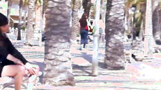 Outdoor Samia Christal teens with natural jugs has anal sex
